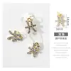 Anillo Tridimensional de Doce Constelaciones con Incrustaciones de Diamantes, Textura de Aleación, Punta del Dedo, Accesorios de Uñas DIY, Decoraciones de Diamantes Más Vendidas