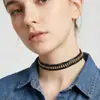 Puesto de Venta Caliente Collar Clavícula Vintage Hecho a Mano de Cuero pu Cadena de Cuello Sexy Choker Europeo y Americano Nicho Collar para Mujeres