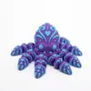 Impresión 3D Transfronteriza Artesanías de Pulpo de Anillo Azul Adornos Regalos Juguetes Animales Articulados Creativos Hechos a Mano Decoraciones