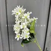 Flor Artificial 2 Horquillas Copo de Nieve Mil Lixiang Arreglo de Boda Adornos para Mesa de Comedor en Casa Accesorios de Fondo para Fotografía Decoración Flores Falsas