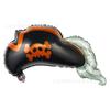 Nuevo Globo de Película de Aluminio Pirata Transfronterizo Fiesta Temática de Halloween Barco Pirata Calavera Globo de Papel de Aluminio Diseño Decorativo