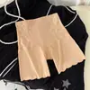 Calça Duas em Uma de Renda Respirável Estilo Chinês Controle de Barriga Calça de Segurança para Mulheres Calça de Controle de Barriga Cintura Alta Sem Costura Calça de Segurança para Mulheres