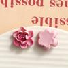 Crema viento niebla superficie esmerilada smolt flor resina accesorios diy hecho a mano aretes accesorios para el cabello material para carcasa de teléfono móvil venta al por mayor