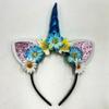 Diadema de Unicornio Transfronteriza Europea y Americana para Viajes, Fiesta, Cumpleaños, Disfraz, Halloween, Flor, Orejas de Gato