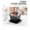 Maceta Cuadrada Engrosada Transpirable para Sedum Maceta para Flores Suculentas Plástico Pequeña Negra Cuadrada Maceta para Plántulas Flor Planta Verde Control de Raíces Anti-Pudrición de Raíz