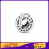 Marca de sartén Cobre Blanco Plateado Cuentas Sueltas Nueva Corona Letra O Serie Ventilador Clips Fijos para Cuentas Accesorios DIY