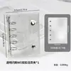 Almacenamiento de Uñas Fresco y Elegante con Doble Cremallera Seleccionado Cuidadosamente Libro Transparente de PVC para Colección de Uñas Álbum de Mini Almacenamiento Desmontable de Hojas Sueltas
