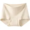 Ropa interior de algodón de color clase a para mujer, algodón puro, sin costuras, talla grande, de cintura alta, transpirable, entrepierna de algodón puro, calzones para mujer