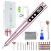 Polidor de Unhas, Conjunto de Ferramentas para Remoção de Esmalte e Manicure, Polidor de Unhas Recarregável Portátil, Lixador de Unhas Elétrico