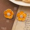Pendientes Vintage Antiguos de Época Serie de Pintura al Óleo Van Gogh Flor de Aceite Goteante Borla de Perla Pendientes Joker Venta al por Mayor