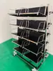 Estante de Material Multicapa, Carrito con Cesta Colgante Desmontable, Carrito Volteador de PCB, Estante Volteador SMT, Carrito para Colocación de Placas de Circuito, Carrito de Almacenamiento