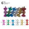 Colgante de caramelo navideño bola de plástico navideña pintada polvo pegajoso bola con forma joyería diy para árbol de Navidad venta al por mayor transfronteriza