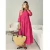 En stock AliExpress Primavera y Otoño Vestido Largo Francés de Cuello en V Ceñido a la Cintura, Vestido Elegante de Manga Larga Estilo Europeo y Americano, Nuevo Modelo 2026