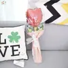 Balão de Filme de Alumínio Rosa Simulado de Mão Cruzada Dia do Professor Bênção de Gratidão Presente Proposta Decoração de Festa de Aniversário