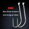 Liga de titânio novo kanto x versão fishhook sem espinho granel ousado genuíno este poço preto violência peixe voador