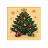 Set de Arte Decorativo Navideño: Decoraciones de Brillo Texturizado Tridimensionales para el Hogar, Colgantes de Pared Artísticos Temáticos de Navidad y Manualidades
