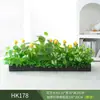 Paisagismo com Plantas Verdes Simulação Floreira Divisória de Piso Arte Floral de Chão Paisagem de Plantas Combinação de Floreira Flor Artificial em Vaso Bonsai Decoração