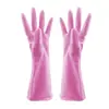 Guantes de Plástico de Goma Impermeables con Patrón Imprimible para Lavar Platos, Limpieza del Hogar, para Mujer