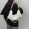 Bolsa de Bolinho Casual Plissada de Grande Capacidade Mais Vendida no Exterior para Mulheres, Nova Bolsa Tote da Moda, Bolsa de Ombro Transversal Nuvem para Mulheres