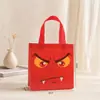 Saco de Doces de Halloween com Padrão de Desenho Animado Transfronteiriço Sacola de Compras Impressa para Halloween Em Estoque Atacado Saco de Presente de Natal