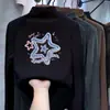 Camada base feminina com gola alta e forro de fleece, novo estilo outono/inverno 2026, camiseta interna de manga comprida, top com forro de fleece para crianças mais velhas