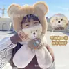 Nuevo sombrero de peluche para niños, unisex, engrosado y a prueba de viento, con un sonido chirriante al apretarlo, diseño de pingüino de dibujos animados tejido, lindo para bebés y niños pequeños