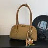 Bolsa de mão vintage de nicho para mulheres, nova coleção 2026, bolsa baguette de luxo, casual e moderna, bolsa versátil de ombro e debaixo do braço