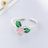 Anillo de perlas con gafas de amor de estrella de plumas estilo coreano, anillo retro desgastado de moda y personalidad, entrega de anillo de una pieza de celebridad de Internet