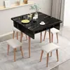 Mesa de Comedor Plegable Retráctil Moderna y Sencilla para Hogar, Apartamentos Pequeños, Mesa Plegable Móvil, Gabinete de Almacenamiento de Cocina, Mesa de Comedor Sencilla