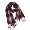 Bufanda Retro de Cuadros Estilo Japonés para Mujer Invierno 2024 Nueva Atmósfera Pareja Versátil Chal Estilo Coreano Bufanda Cálida