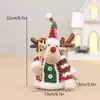 Decorações de Natal Temu Novas Transfronteiriças Papai Noel Boneco Boneco de Neve Mini Elk de Mesa Enfeites Atacado