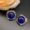 Pendientes de Forma Geométrica Retro Medieval de Qingdao, Clips para Orejas, Diseño de Nicho, Clips para Orejas Estilo Hong Kong, Estilo Popular