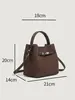 Bolso Cubo 2026 Nuevo Bolso de Cesta de Verduras de Moda Bolso de Mano Versátil con Textura Bolso de Hombro para el Viaje Diario