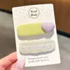 Pinza para el pelo de cuadros con forma de corazón para niñas, Pinza lateral para la frente, Organizador de pelo para la parte trasera de la cabeza, Pasador mágico, Accesorio para el pelo