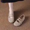 2026 Zapatos Individuales Girly Estilo Bosque Retro Lunares Mary Janes para Viajar Versátiles Cómodos Punta Redonda Lindos Zapatos para Mujer