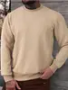 2025 Nuevo Amazon Transfronterizo Otoño para Hombre Jacquard Europeo y Americano Casual Deportivo Cuello Redondo Tops para Hombre