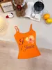 Top Camisola Dopamine Estampa de Frutas Nova Redutor de Idade para Mulheres com Bojo Embutido, Costas Bonitas, Emagrecimento, Top para Usar por Baixo