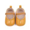 Zapatos de interior para niña, zapatos de princesa monocromáticos con velcro para niña pequeña, zapatos de bebé de boca baja, una generación de BC2261