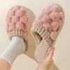 Nuevos Zapatos de Algodón para Mujer 2026 para Uso en Casa en Otoño e Invierno, Pantuflas Cálidas de Felpa Antideslizantes para Interiores para Parejas y Hombres