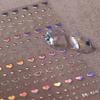 TENSOR Nueva Tecnología Delgada Resistente Calcomanía para Uñas Emboss Libro Rojo Pequeño Explosiones Uñas Bronceado Plata Joyería M047 Oro Rosa