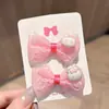 Famosa en Internet Pequeña Princesa Lazo Antiguo Cinta Pasador para el Cabello Niños Niña Pequeña Hanfu Pasador Morado Accesorios para el Cabello de Niñas