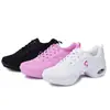 Zapatos de Baile Nuevos de Verano Transfronterizos, Zapatos de Baile Moderno de Malla Tejida Fly Transpirables, Zapatos de Baile de Suela Blanda para Baile Cuadrado de Adultos
