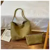 Bolsa de Ombro Única com Textura Trançada de Grande Capacidade para Moda Transfronteiriça 2026 Outono Nova Bolsinha Casual Retro para o Trabalho Bolsa Mãe e Filho