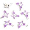 Colgante de mariposa de aleación simple con incrustación de perlas de aceite, colgante para collar DIY, pulsera, accesorios de joyería al por mayor