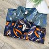 L850 Hawaii Beach Camisa de Flor Masculina Solta Hong Kong Estilo Retro Ruffian Camisa Bonita Jaqueta Masculina Desgaste Masculino
