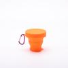Copo Dobrável de Silicone para Exterior 250ml Cor Pura Copo Telescópico para Bebida Resistente a Alta Temperatura Copo de Silicone para Enxaguante Bucal Estilo Opcional