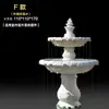 Fonte de água corrente estilo europeu, pátio externo jardim, lago de peixes, elemento aquático, decoração de paisagem, ornamento de casamento, poço dos desejos