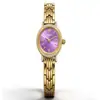 Reloj Mia de Acero Transfronterizo para Mujer, Pequeño Reloj Dorado Incrustado con Diamantes y Estrellas, Exquisito y Sencillo Reloj de Mujer con Esfera Pequeña de Nácar