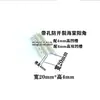 Líneas de Ranura Doble Particionadas de Agua en Arena Foshan, Ranura Profunda en Forma de U de Aleación de Aluminio, Tiras Particionadoras de Pintura Falsa de Piedra para Paredes Exteriores, Guizhou