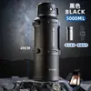 Tetera Aislada, Botella de Agua de Gran Capacidad, Botella de Agua Caliente Portátil, Montaje en Coche, Taza Térmica para Exteriores en Obra, Termo Grande de 5 Litros